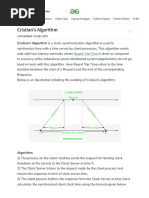 Cristian's Algorithm - GeeksforGeeks