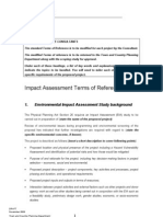 Impact Assessment Terms of Reference