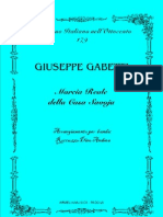 Giuseppe Gabetti - Marcia Reale (Canto Patriottico - Parti - Arrangiamento Per Banda Roccuzzo Dino Andrea)