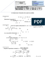 DS N°1 TleC (Maths)