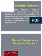 Química Sanguínea y Biometría Hemática