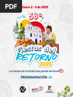 Programación OFICIAL Fiestas del Retorno 2025 El Santuario #VamospaAdelante