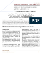 An Efficient Face Recognition System by Declining Rejection Rate Using Pca