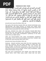 Khutbah Renungan Di Awal Tahun