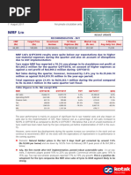 Research Report for MRF Share