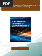 Download Complete A Mathematical Companion to Quantum Mechanics 1st Edition Shlomo Sternberg PDF for All Chapters