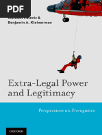 Extra-Legal Power and Legitimacy Perspectives on Prerogative