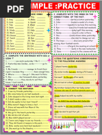 past simple _2 page practice regular and irregular