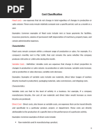 Cost Classification