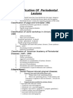 Classification of Periodental Lesions