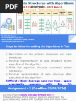 Data Structures with Algorithmic Analysis (study material)