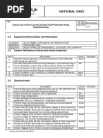 CL-NG-6460-002-064 Checklist for OC & Earth Fault Prot Relay Rev00