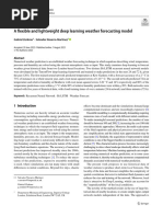 A Flexible and Lightweight Deep Learning Weather Forecasting Model