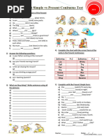 Present Simple and Present Continuous (2)