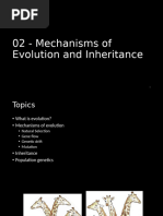 02 - Mechanisms of Evolution and inheritance