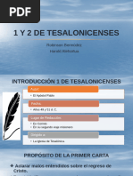 1 y 2 de Tesalonicenses