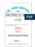 Final Mobile IP Seminar Report