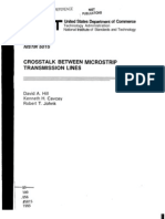 Crosstalk Between Microstrip Transmission Lines: United States Deparbnent of Commerce