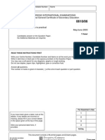 Biology (0610) s03 QP 6 Model Answer Final