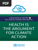 WHO COP29 Special Report on Climate Change and Health