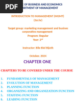 Introduction to Management 2024