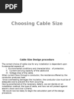 Final Choosing Cable Size