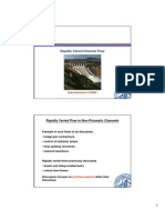 Rapidly Varied Flow in Non-Prismatic Channels