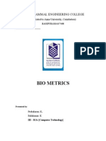 Bio Metrics: Muthayammal Engineering College