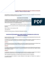 Convención Interamericana Sobre Prueba e Información Acerca Del Derecho Extranjero