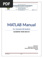 Matlab Manual 1st Sem (24-25)