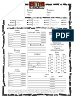 nWoD Hunter: The Revolution 1-Page Sheet (Final)