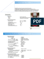 Single Mode Optical Fiber G652D