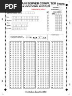 OMR SHEET NEW WITHOUT STUDENT ID