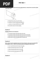 IIT JEE (Advanced) Mock - 7 (Paper - 1)