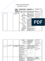 Yearly Lesson Plan (2012) Mathematics Form 5