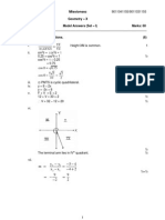 Model Answer Geometry Set I