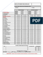 Check List Diário - Semanal para Veículos