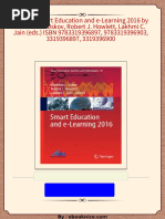 Full download (Ebook) Smart Education and e-Learning 2016 by Vladimir L. Uskov, Robert J. Howlett, Lakhmi C. Jain (eds.) ISBN 9783319396897, 9783319396903, 3319396897, 3319396900 pdf docx