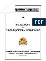 Course Work PHD Management