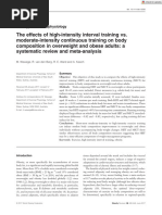 Obesity Reviews - 2017 - Wewege - The effects of high‐intensity interval training vs  moderate‐intensity continuous