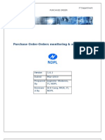 Purchase Order-Orders Monitoring & Analysis Tool