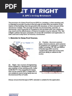 DPCs in Clay Brickwork