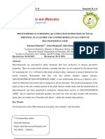 Phytochemical Screening, Quantitative Estimation of Total Phenolic, Flavanoids and Antimicrobial Evaluation of Trachyspermum Ammi