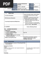 Factors Affecting Climate- Lesson Plan 1