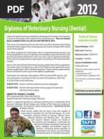 Diploma of Veterinary Nursing (Dental) : Trades & Primary Industries Faculty