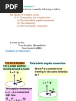 Chem 373 - Lecture 21: Term Symbols-I