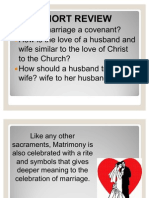 Grade 5: The Rite and Symbols in The Sacrament of Matrimony