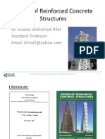 Lecture #1 Design of Reinforced Concrete Structures