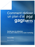 Comment Rediger Un Plan D'affaires Gagnant