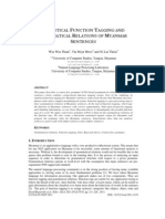 Statistical Function Tagging and Grammatical Relations of Myanmar Sentences 